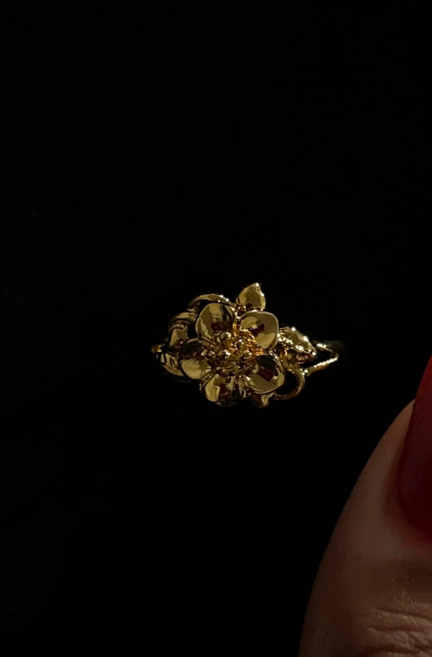 Camellia 24k Ring