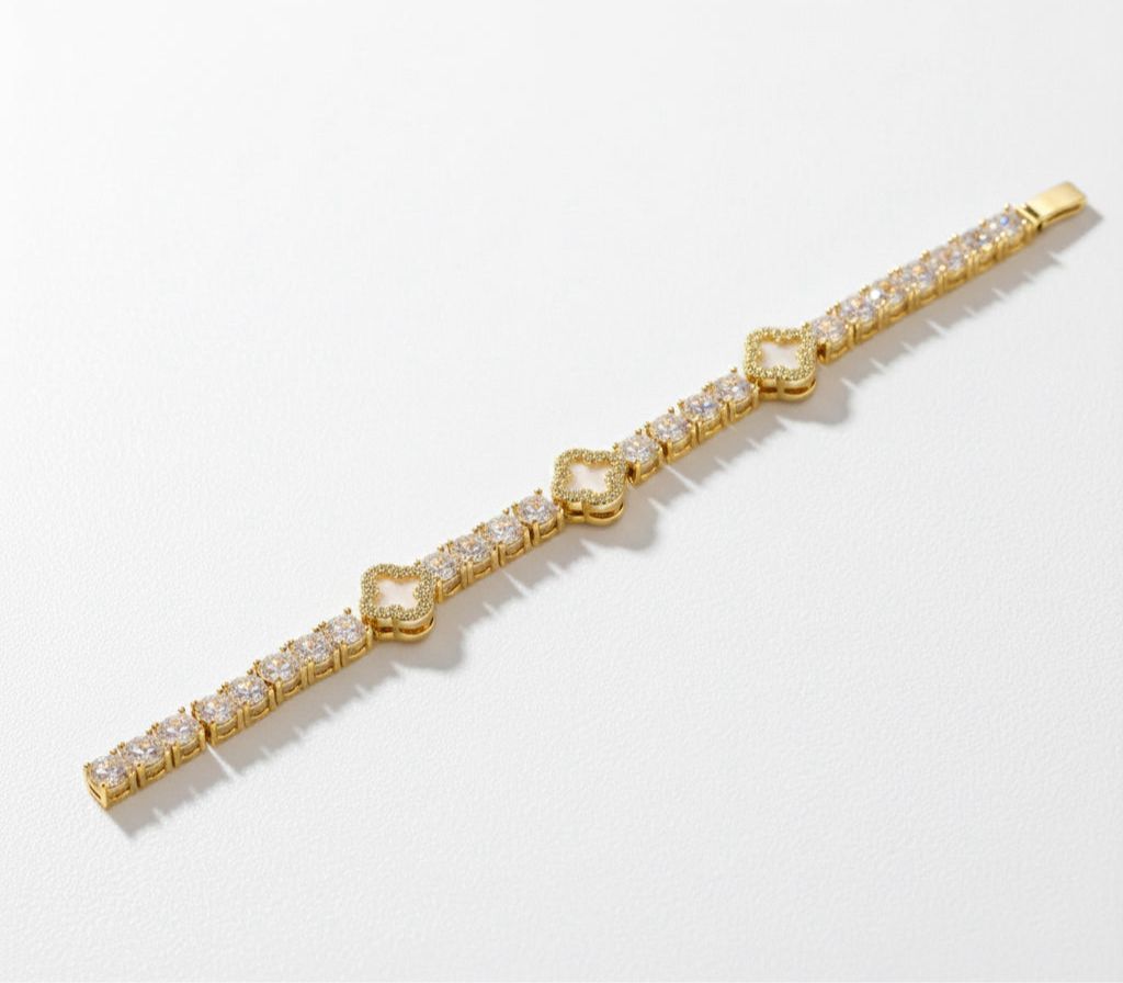 Clover Tennis Bracelet