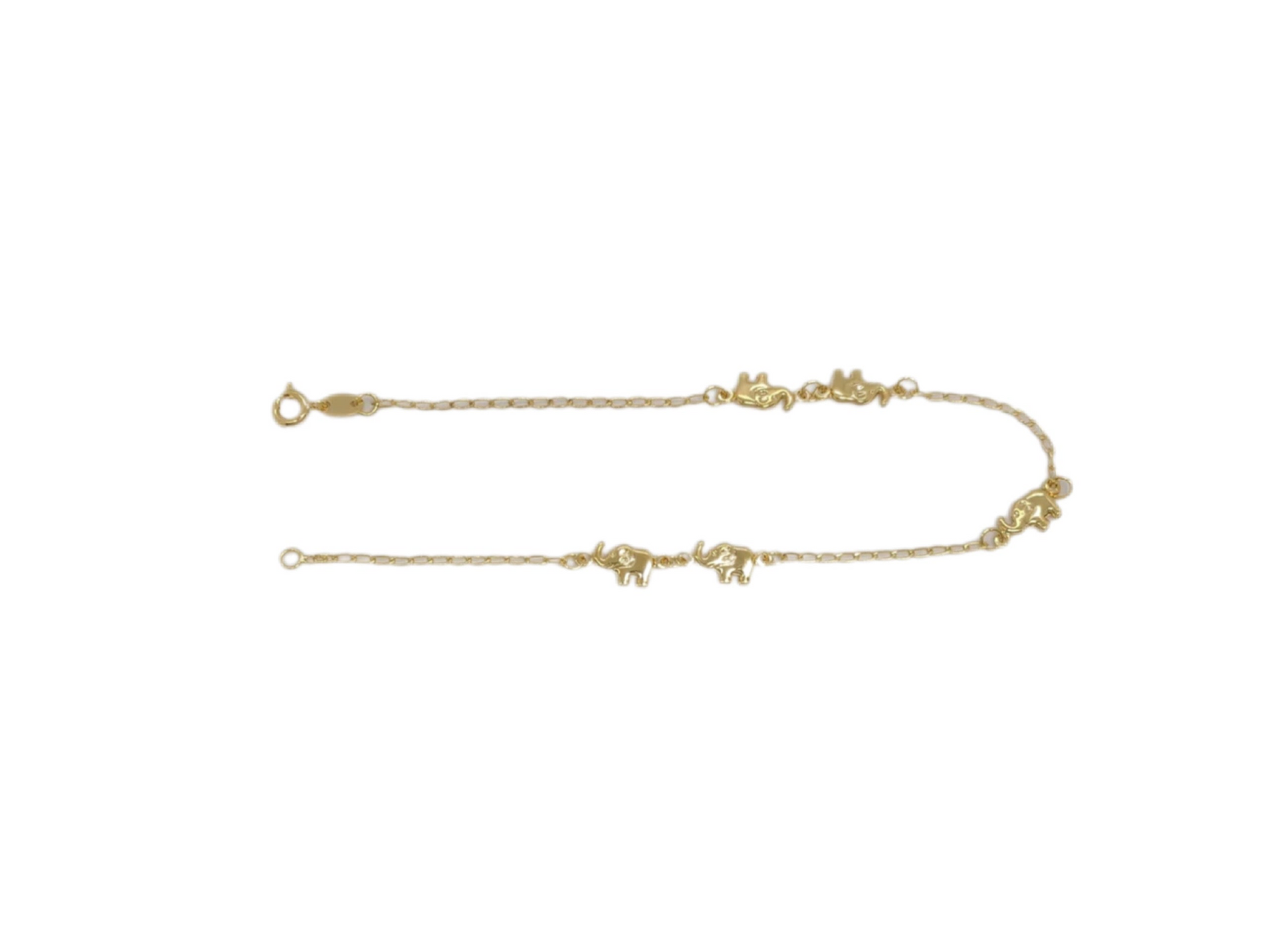 Trail Elephant Anklet | 18k Gold Filled