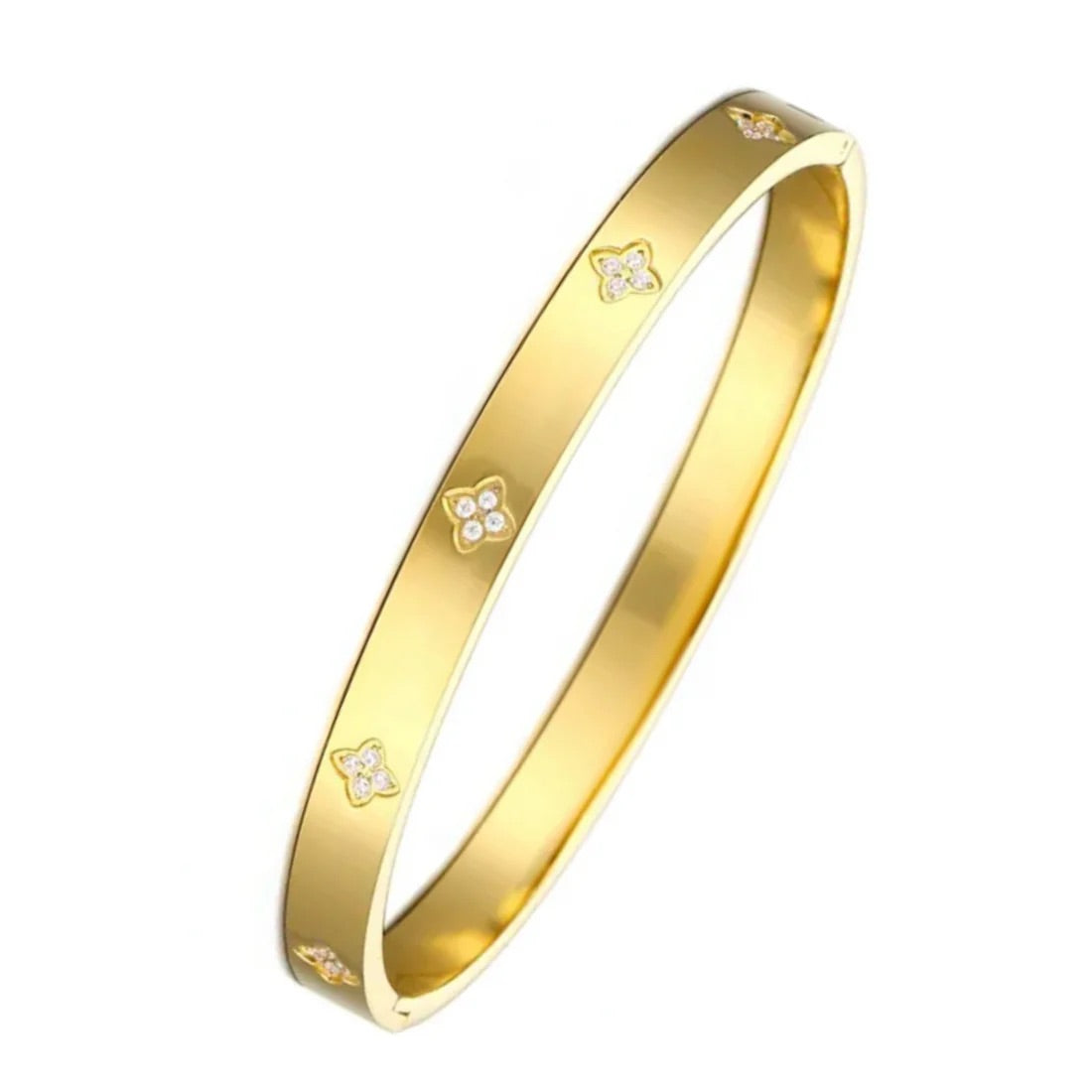 Amina Bangle | 18k Gold Plated