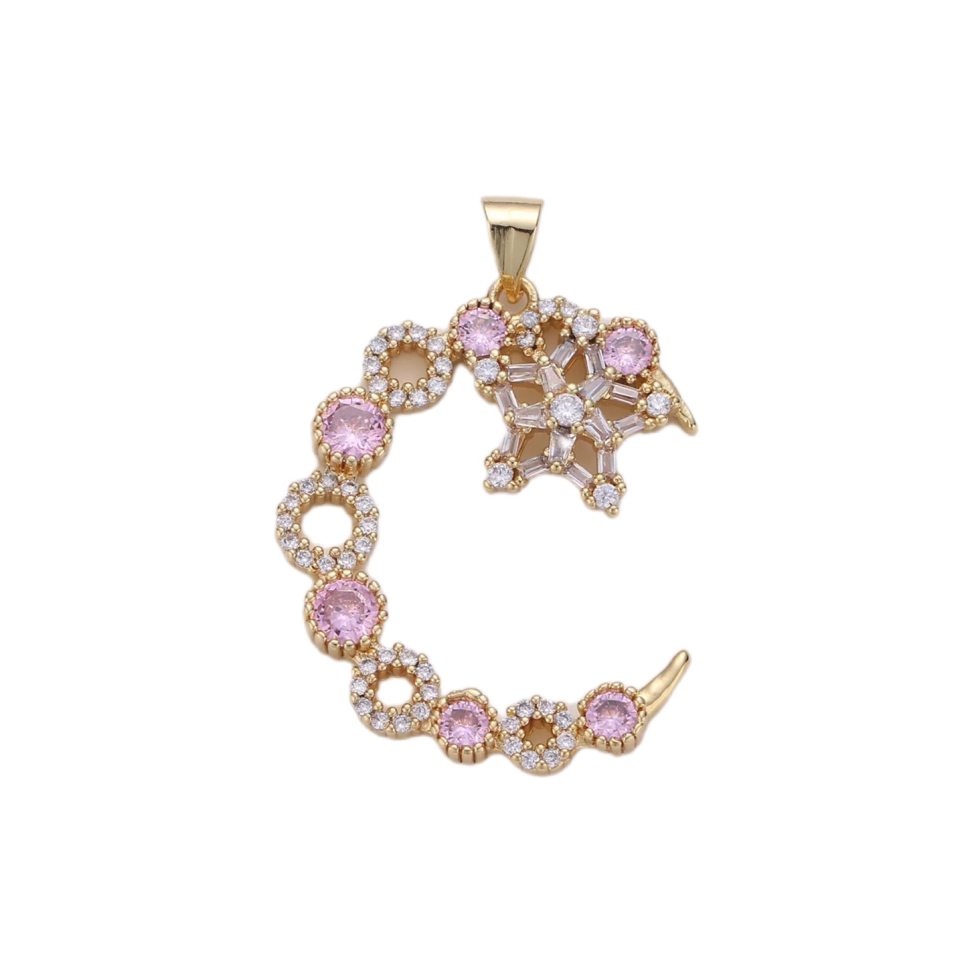 Empress Crescent Star Moon Necklace