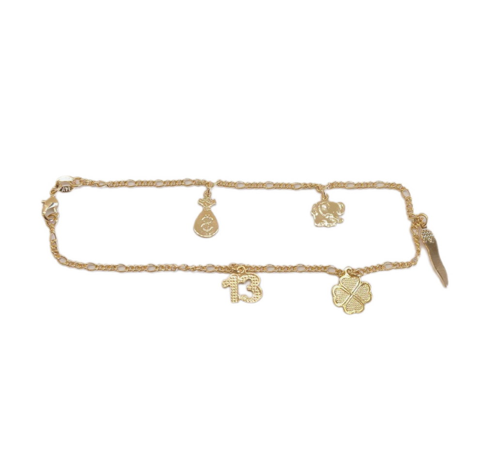 My Lucky Charm Anklet | 18k Gold Filled
