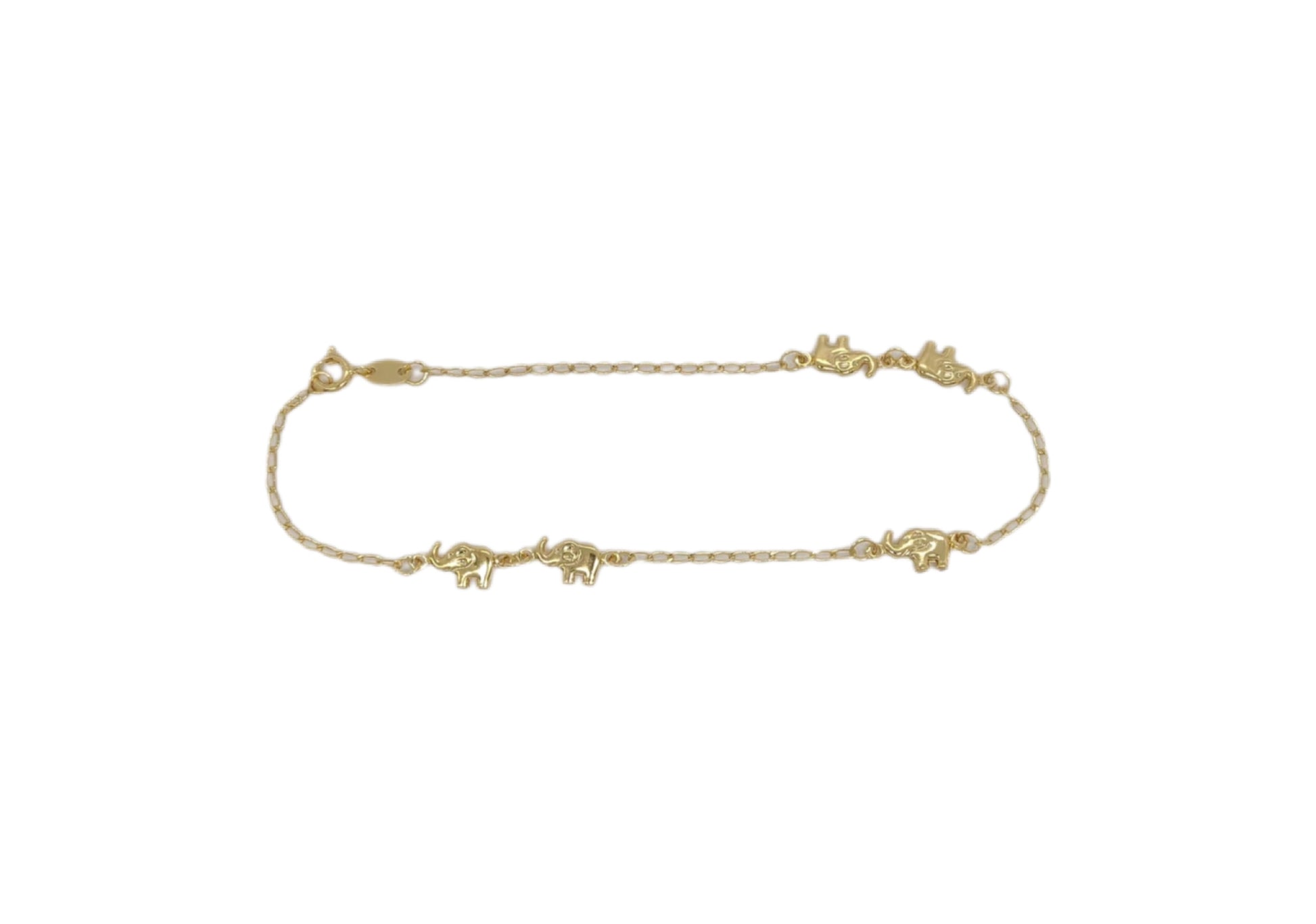 Trail Elephant Anklet | 18k Gold Filled